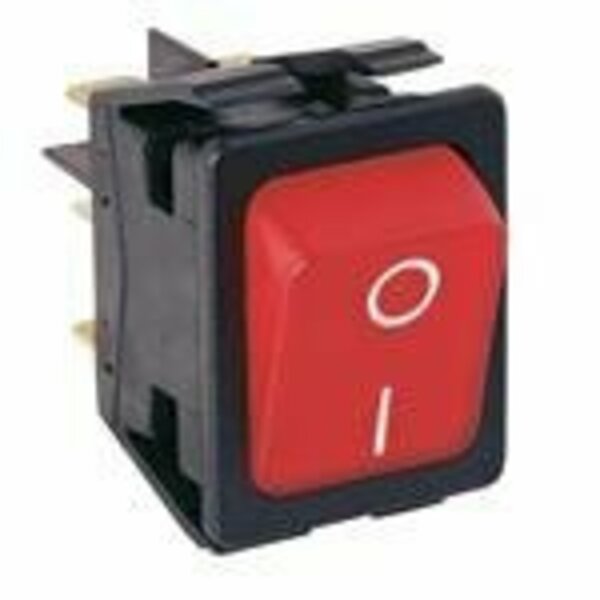 Arcoelectric Rocker Switch, Spst, On-Off, Quick Connect Terminal, Rocker Actuator, Panel Mount C6058ALBR21197W